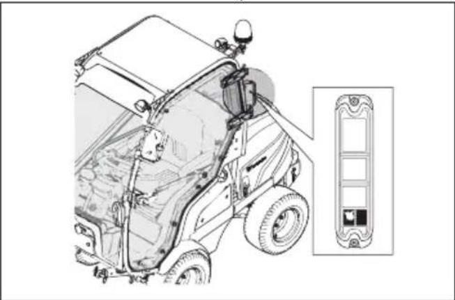 HUSQVARNA P 525DX - De achechterlichten verrangen (P 525DX Cabin) - 1
