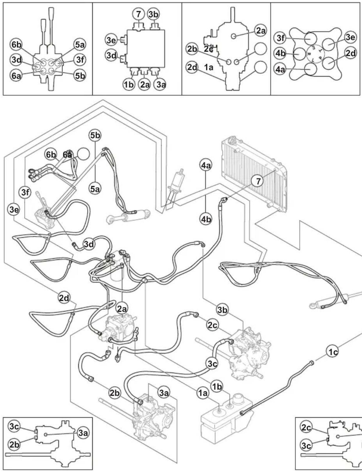 HUSQVARNA P 525DX - Pour contrôler le niveau d'huile de transmission - 3