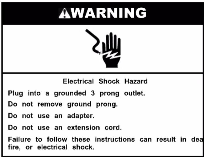 AMANA ASI2175GRW - Electrical Requirements - 1