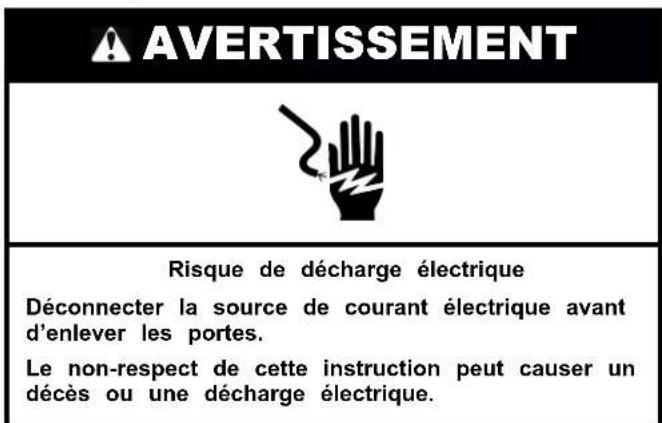 AMANA ASI2175GRW - RETRAIT DE LA PORTE ET AJUSTEMENT DU Niveau, STYLE 1 - 1