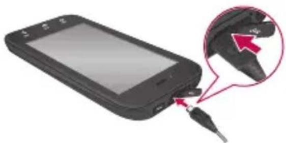 LG Optimus Sol - De telefon opladen - 1