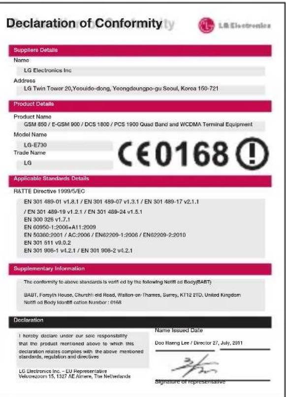 LG Optimus Sol - Omgevingstemperaturen - 1