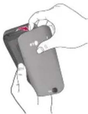 LG Optimus Sol - SIM-kaart en accu installeren - 2
