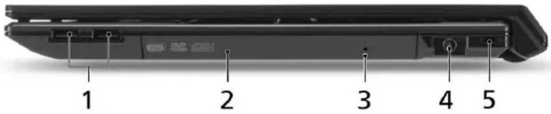 ACER TravelMate 8571 - 右面 - 1