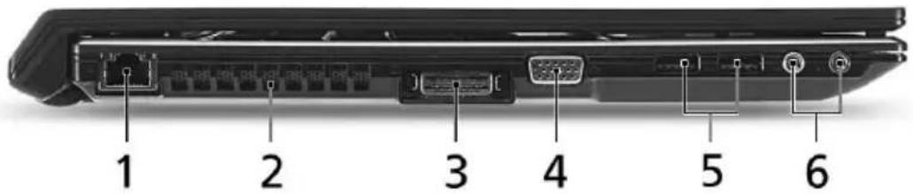 ACER TravelMate 8571 - Vue gauche - 1