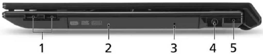 ACER TravelMate 8571 - Jobb oldali nézet - 1