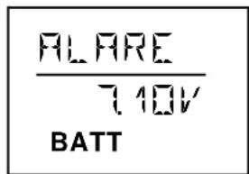 MULTIPLEX PROFI CAR 301 - Réglage du seuil d'alarme de l'accu (menu „T“, ALARME) - 1