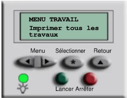 LEXMARK MX4500 - Comment imprimer des travaux à l'aide des fonctions Vérifier l'impression, Différer l'impression et Répéter l'impression ? - 1