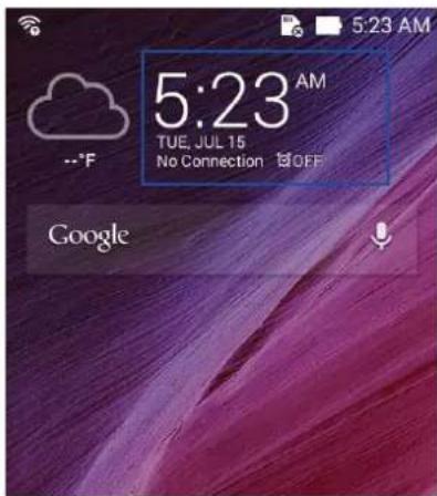 5:23 AM TUE, JUL 15 No Connection OFF Google