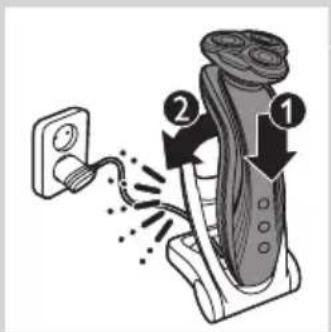 PHILIPS Senso Touch 2D RQ1168 - Charging in the charger - 3