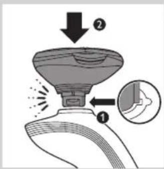PHILIPS Senso Touch 2D RQ1168 - Lading i Jet Clean-systemet (kun RQ1197CC, RQ1195CC, RQ1185CC, RQ11801CC, RQ1175CC) - 4