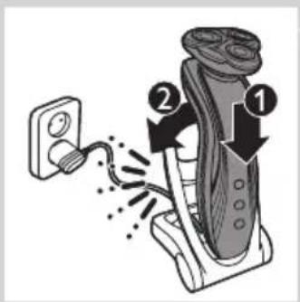 PHILIPS Senso Touch 2D RQ1168 - Charge à l'aide du chargeur - 3