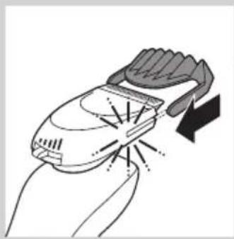 PHILIPS Senso Touch 2D RQ1168 - Het Beard Styler-hulpstuk gebruiken (alleen RQ1195, RQ1175) - 3