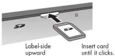 HP Pavilion PL4200N - Inserting the card: - 1