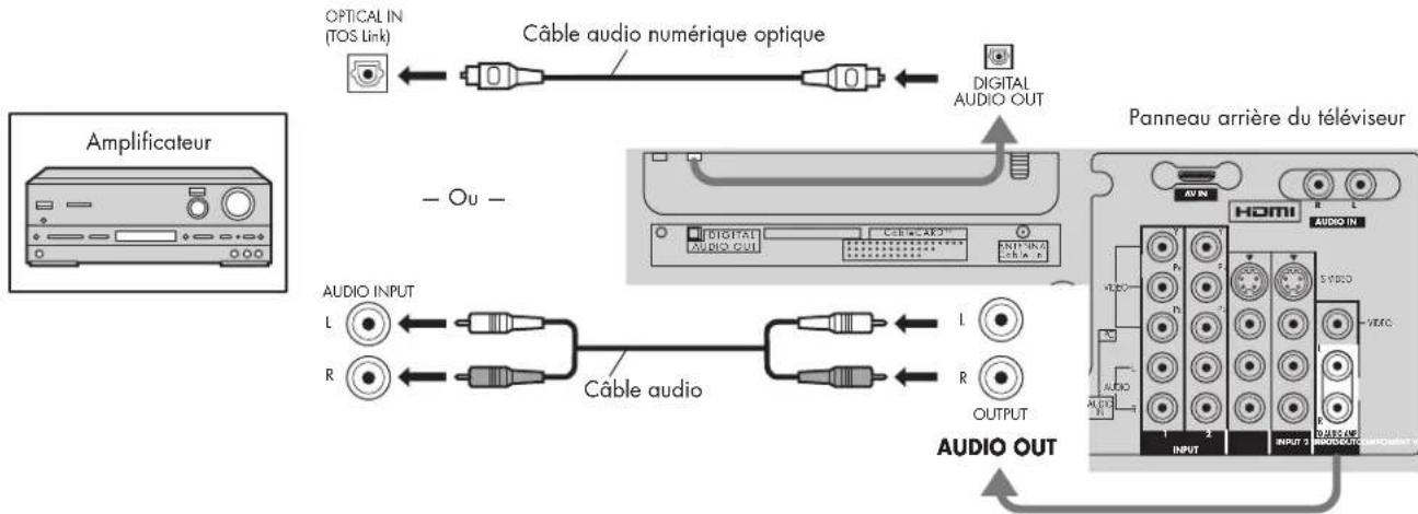 HP Pavilion PL4200N - Connexion de l'amplificateur - 1