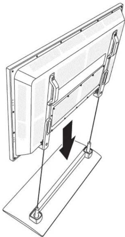 HP PL5060N - Attaching or removing the stand - 2