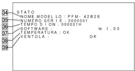SONY PFM42B2 - Menu STATO - 1