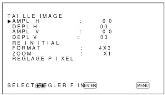 SONY PFM42B2 - Réglage de la taille de l'image - 2