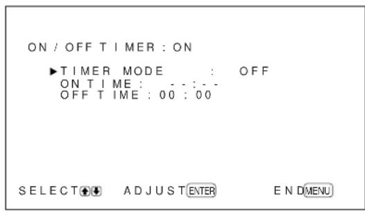 SONY PFM42B2 - Off Timer Function (PFM-42B2/ 42B2E only) - 1