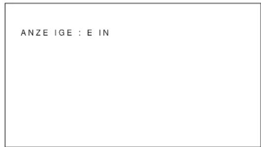 SONY PFM42B2 - Anzeige von Eingangssignal und Monitorstatus - 1