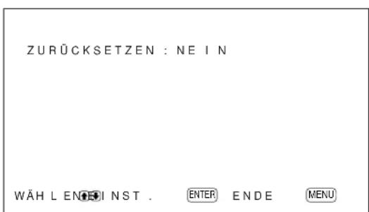SONY PFM42B2 - Zurücksetzen von Bildgroße und -position auf die ursprünglichen Werte - 1