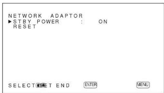 SONY PFM42B2 - Setting the power supply to the Network Adaptor - 3