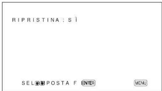 SONY PFM42B2 - Ripristino delle voci del menu CTRL IMMAG. alle impostazioni originali - 2