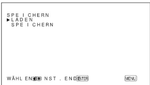 SONY PFM42B2 - Speichern der aktuellen Einstellungen - 2