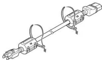 SONY PFM42B2 - Fijación del nucleo de ferrita (sólo PFM-42B2/42B2E) - 2