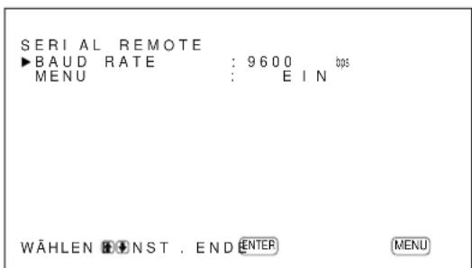 SONY PFM42B2 - Die Funktion MENU - 1
