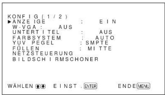 SONY PFM42B2 - Auswahlen der Menüsprache - 2