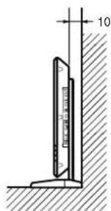 SONY PFM42B2 - Bei Verwendung des Ständers (nicht mitgeliefert) - 2