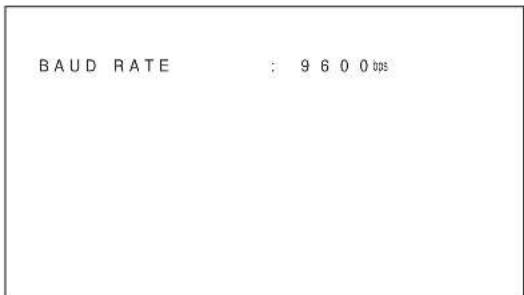 SONY PFM42B2 - Setting the baud rate - 4