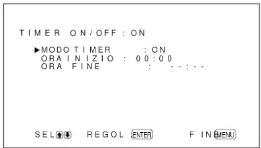SONY PFM42B2 - Funzione di timer di attivazione (solo PFM-42B2E) - 1