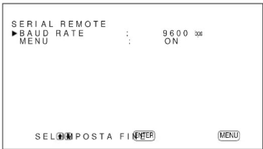 SONY PFM42B2 - Premere / per spostare il cursore () su "SERIAL REMOTE" nel menu CONFIG (2/2), quindi premere ENTER. - 1