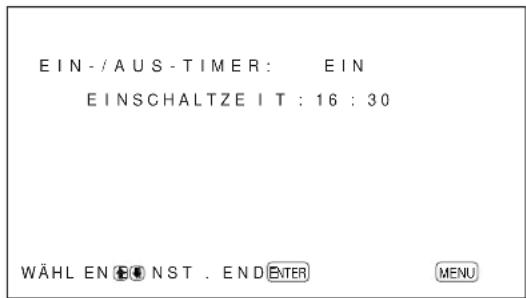 SONY PFM42B2 - Der Einsatz-Timer (nur PFM42B2E) - 2
