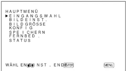 SONY PFM42B2 - Drucken Sie MENU. - 1