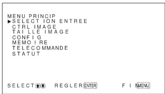 SONY PFM42B2 - Réglage de l'alimentation de l'adaptateur réseau - 1