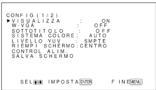 SONY PFM42B2 - Selezione della lingua per leindicazioni aschermo - 2
