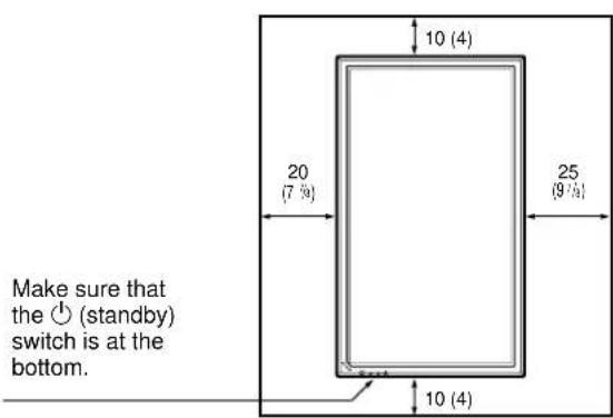 SONY PFM42B2 - When mounting the display vertically Front - 1