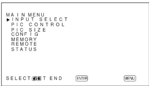SONY PFM42B2 - Press MENU. - 1