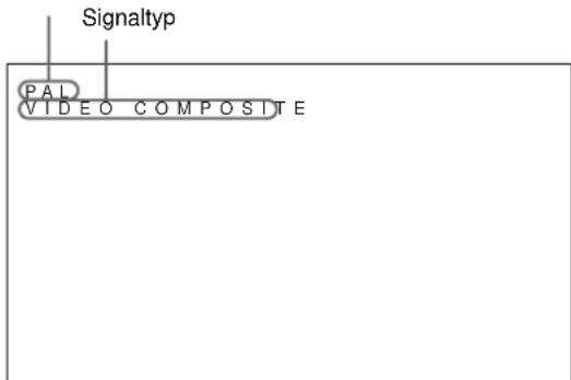 SONY PFM42B2 - Das ausgewählte Engangssignal erscheint auf dem Bildschirm. - 1