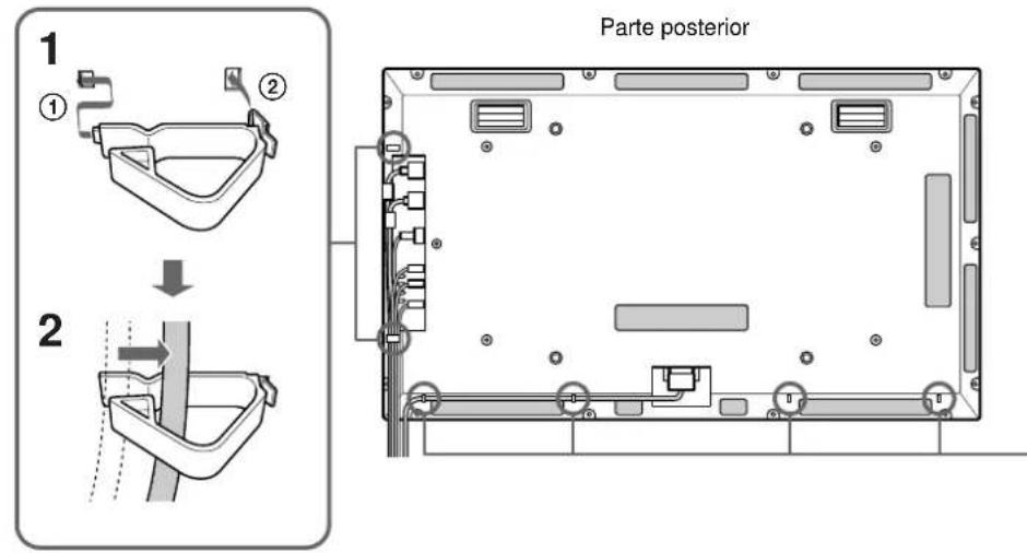 SONY PFM42B2 - Uso de los portacables - 1