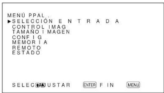SONY PFM42B2 - Empleo de una pantalla española con el mando a distancia - 6