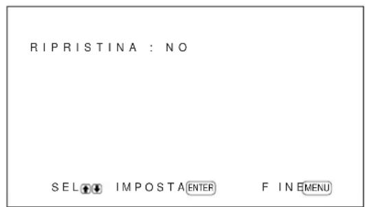 SONY PFM42B2 - Ripristino delle dimensioni e della posizione dell'immagine originali - 1