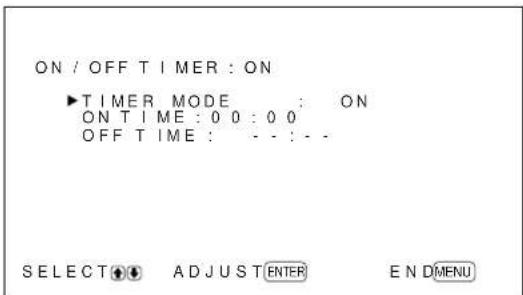 SONY PFM42B2 - On/Off Timer Function - 3