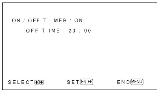 SONY PFM42B2 - Off Timer Function (PFM-42B2/ 42B2E only) - 2