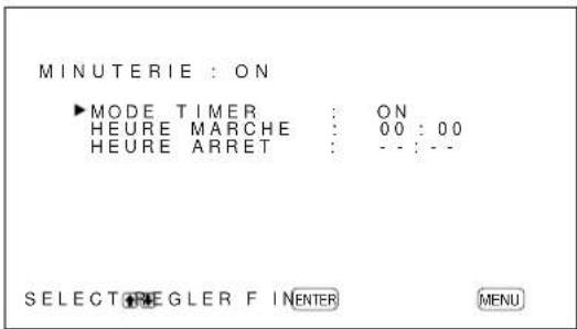 SONY PFM42B2 - Activation/désactivation de la fonction de timer - 3