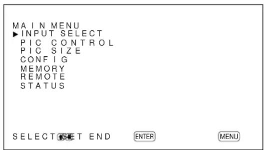 SONY PFM42B2 - Press MENU. - 1