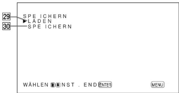 SONY PFM42B2 - Menu SPEICHERN - 1
